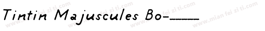 Tintin Majuscules Bo字体转换